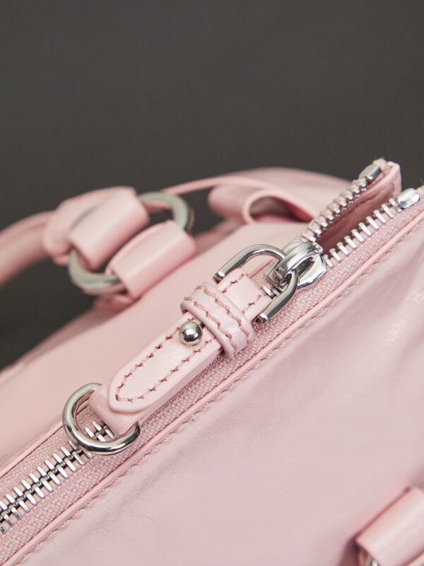 sy_no_112491CD56A01B8A09A8DC19069DA155_9 New Miu Miu Oiled-Wax Leather Bow Biker-Style Bag – Vintage, Large-Capacity Bag (Underarm/Shoulder/Crossbody/Handheld)