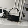 Black Lambskin Vintage Handle Bowling Bag
