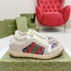 Gucci Screener Pink GG Canvas & Beige Suede Sneaker – Pink / Beige
