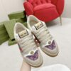 Gucci Screener Pink GG Canvas & Beige Suede Sneaker – Pink / Beige