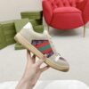 Gucci Screener Pink GG Canvas & Beige Suede Sneaker – Pink / Beige