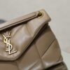 sy_no_1190F35BF742B008686204DEB818676F_2 YSL Loulou 29cm Quilted Chain Bag – Khaki Lambskin