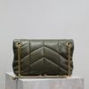 sy_no_11ACF604F4446AA124BE861D1C01C991_4 YSL Loulou Puffer 29cm Quilted Chain Bag – Olive Green