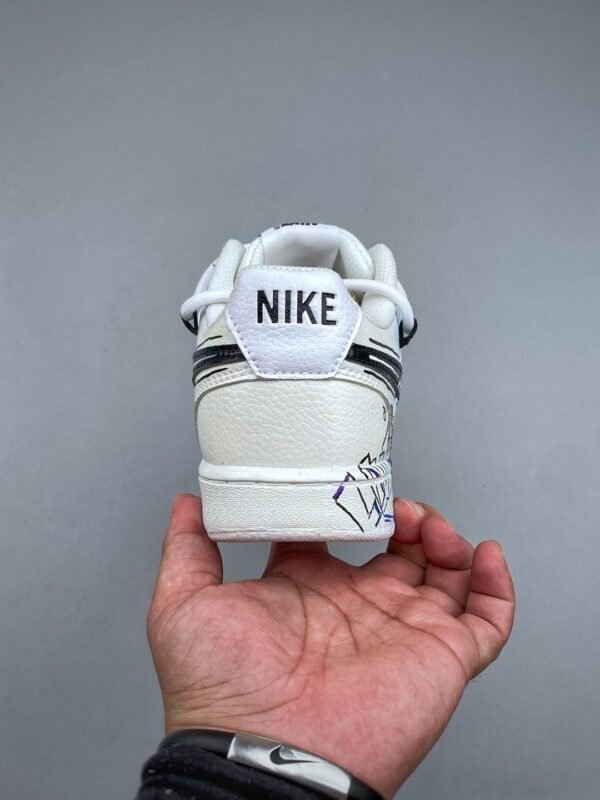 sy_no_11C1730BDD75A78A640459AA401F1E76_6 Nike Air Force 1 Low Custom – Light Blue Graffiti & Double-Lace Sneakers