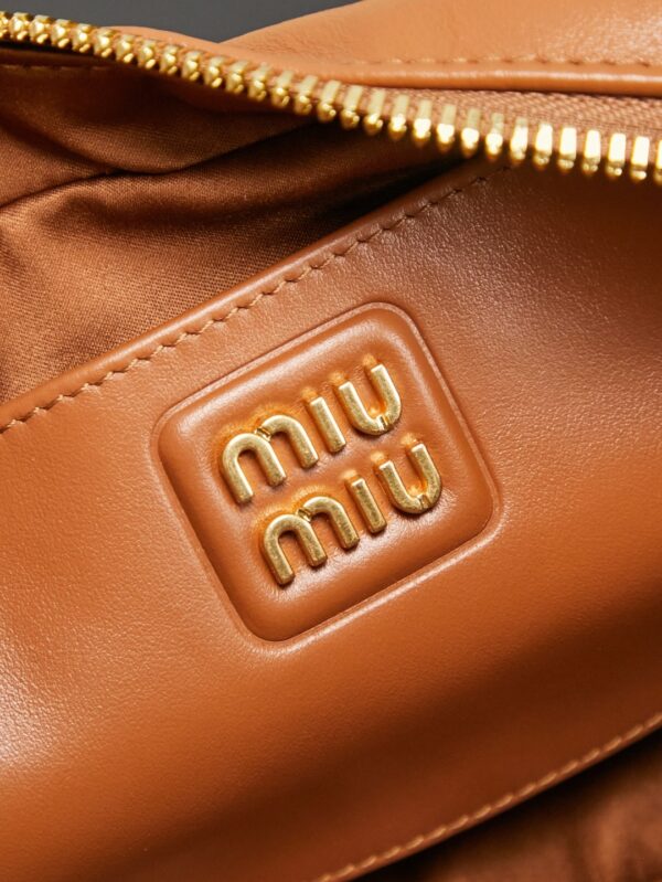 Miu Miu "Too Pretty" Bowling Bag – Small Leather Handbag / Crossbody Bag