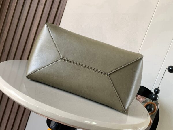 Glossy Calfskin Puzzle Fold Bag