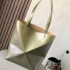 Glossy Calfskin Puzzle Fold Bag