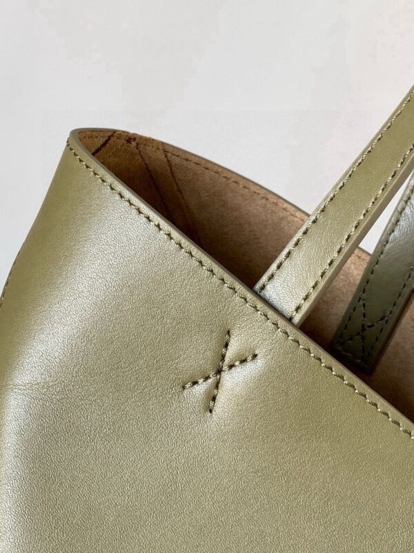 Glossy Calfskin Puzzle Fold Bag