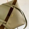 Glossy Calfskin Puzzle Fold Bag