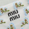 New Miu Miu Fashionable Floral-Embroidered Mesh Tote Bag