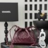 sy_no_13AF2FE0ED1CFE9C9B48AF307A17E169_0 Chanel 26S Spring/Summer Collection Burgundy Lambskin Quilted Drawstring Backpack