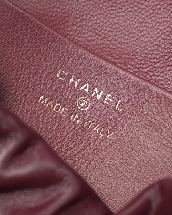 sy_no_13AF2FE0ED1CFE9C9B48AF307A17E169_7 Chanel 26S Spring/Summer Collection Burgundy Lambskin Quilted Drawstring Backpack