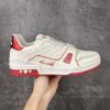 Louis Vuitton LV Trainer White & Metallic Red Retro Sneakers