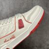 Louis Vuitton LV Trainer White & Metallic Red Retro Sneakers