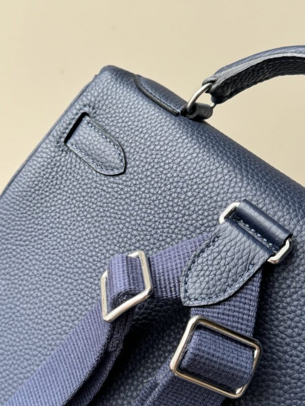 sy_no_145A100634276BC1D62483BD98EC7B4C_5 Hermès Kelly Ado 28 Backpack – Blue Togo Leather