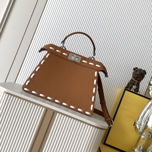 Fendi Iconic Peekaboo ISeeU Large Bag – Color-Blocked Calfskin