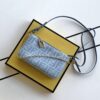 Fendi Baguette Mini Pouch – Light Blue Fabric