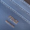 Fendi Baguette Mini Pouch – Light Blue Fabric