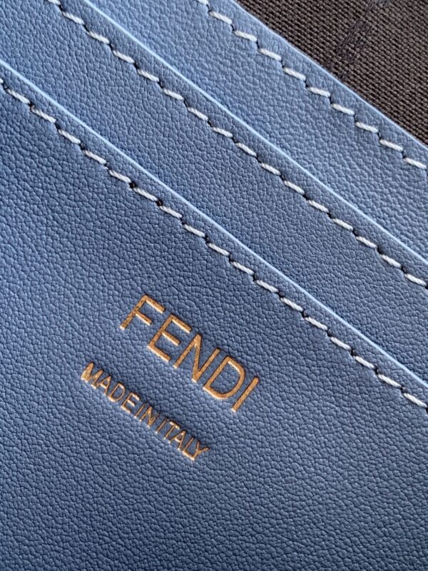 Fendi Baguette Mini Pouch – Light Blue Fabric