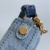 Fendi Baguette Mini Pouch – Light Blue Fabric