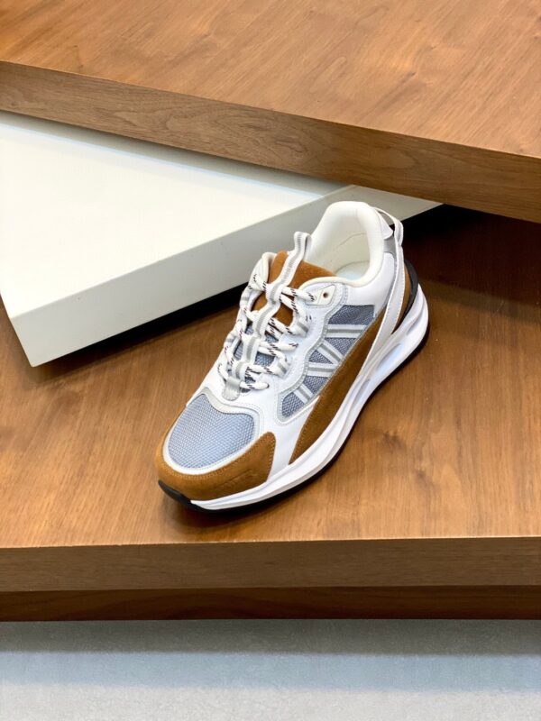 sy_no_14AA7F5DFDCA6224B8E85E8B794C3E6C_5 Brown & Khaki Lightweight Running Sneakers