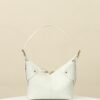 White Cannage Leather Shoulder Bag