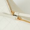 White Cannage Leather Shoulder Bag