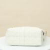 White Cannage Leather Shoulder Bag