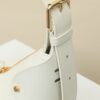 White Cannage Leather Shoulder Bag