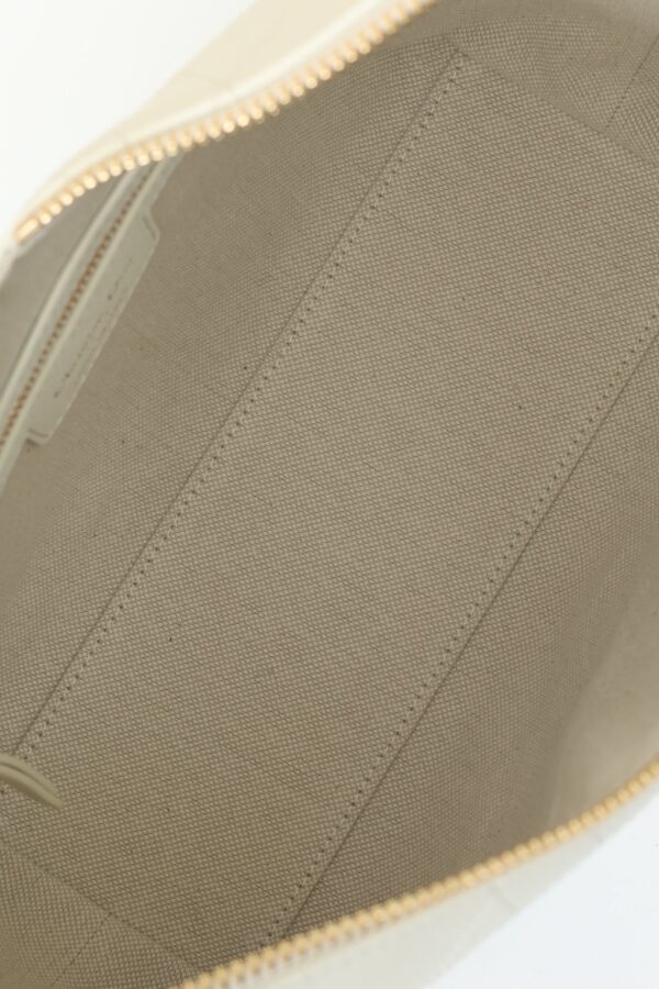 White Cannage Leather Shoulder Bag