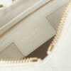 White Cannage Leather Shoulder Bag