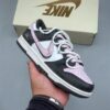 Nike Dunk Low Custom “Pink Toe / Dog Love” Double Lace Sneakers