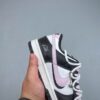 Nike Dunk Low Custom “Pink Toe / Dog Love” Double Lace Sneakers