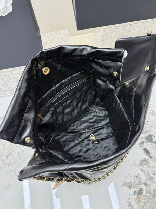 sy_no_1579FA3091309D28CAEEA063337E87D1_6 Chanel 22 Bucket Bag – Glossy Waxed Calfskin Leather