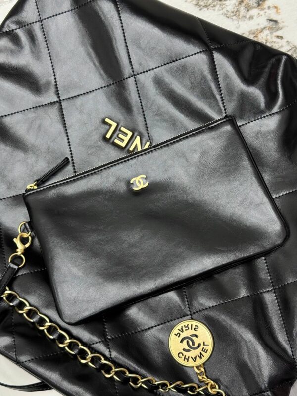 sy_no_1579FA3091309D28CAEEA063337E87D1_8 Chanel 22 Bucket Bag – Glossy Waxed Calfskin Leather