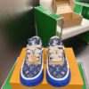 sy_no_169A603CCEDF0D0A02B92306B2B1E224_0 Louis Vuitton LV Groovy Blue Monogram Denim Chunky Skate Sneakers