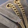 sy_no_17A690EFBC60CE5988A0EB3B66E49E74_5 LouLou Small Shoulder Bag – Suede Green & Gold