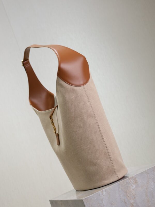 sy_no_18137777F9BD2B9267B7065455CF5740_3 YSL Le 5 À 7 Large Bucket Shoulder Bag – Mustard Yellow