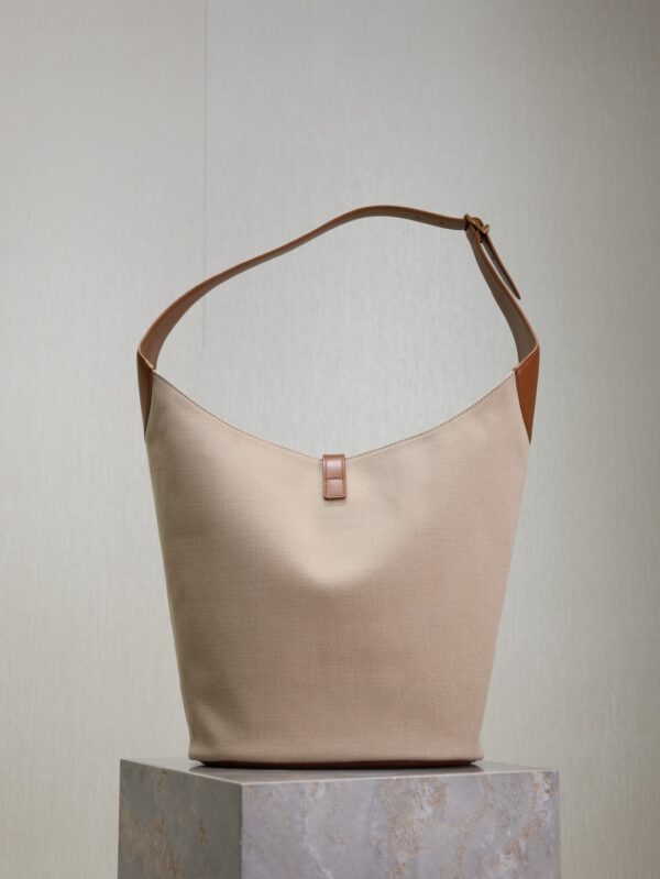 sy_no_18137777F9BD2B9267B7065455CF5740_8 YSL Le 5 À 7 Large Bucket Shoulder Bag – Mustard Yellow