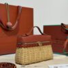 sy_no_1828B6855F99D6D6D64DCC6BD5678A92_1 Loro Piana Extra Pocket L19 – Woven Leather Bag (Red)