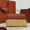 sy_no_1828B6855F99D6D6D64DCC6BD5678A92_3 Loro Piana Extra Pocket L19 – Woven Leather Bag (Red)