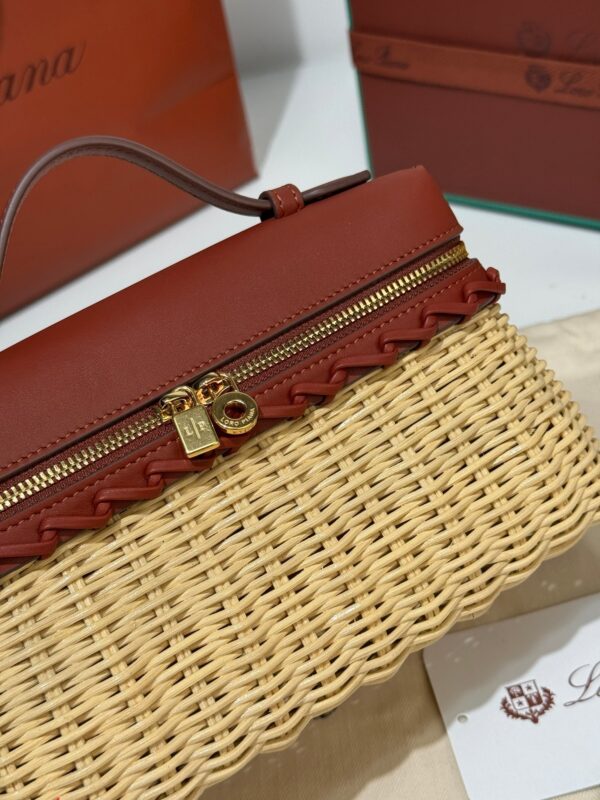sy_no_1828B6855F99D6D6D64DCC6BD5678A92_6 Loro Piana Extra Pocket L19 – Woven Leather Bag (Red)