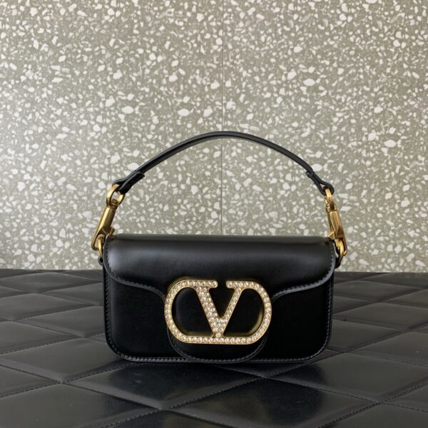 sy_no_183C567D42A945410F5F31F46A630A48_1 Valentino Garavani Mini Loco Calfskin Handbag – Crystal Embellished