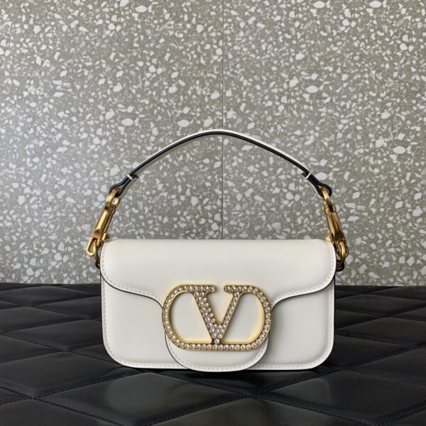 sy_no_183C567D42A945410F5F31F46A630A48_3 Valentino Garavani Mini Loco Calfskin Handbag – Crystal Embellished