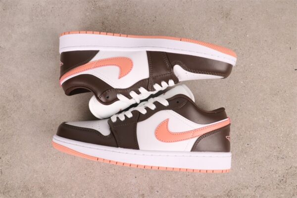 Air Jordan 1 Low – Mocha / Pink Orange