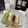 sy_no_188A55C20775ED80E75B6C68B2E41B50_1 Caramel Brown Monogram Canvas Platform Sneakers