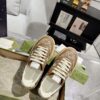 sy_no_188A55C20775ED80E75B6C68B2E41B50_3 Caramel Brown Monogram Canvas Platform Sneakers