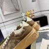 sy_no_188A55C20775ED80E75B6C68B2E41B50_7 Caramel Brown Monogram Canvas Platform Sneakers