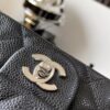 Chanel Black & Gold Caviar Leather Classic CF Quilted Chain Bag