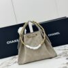 sy_no_18BC7D26DADEE472994B0BA0B9FEA72B_2 Chanel 25C Small Hobo Bag – Suede & Calfskin Leather with Gold Hardware (Matte Gray)